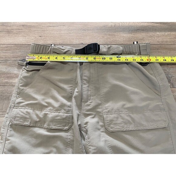 The North Face Paramount Mens M Short Convertible Beige Belted Zip Off Pants - Picture 6 of 11